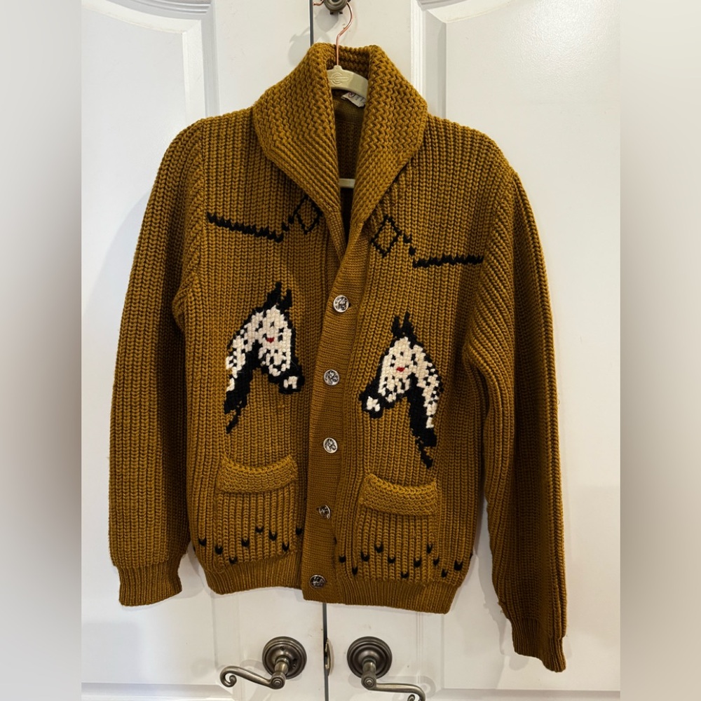 Vintage Sweater with Horse Design